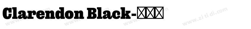 Clarendon Black字体转换